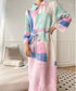 Pastel Geometry Pleated Dress
